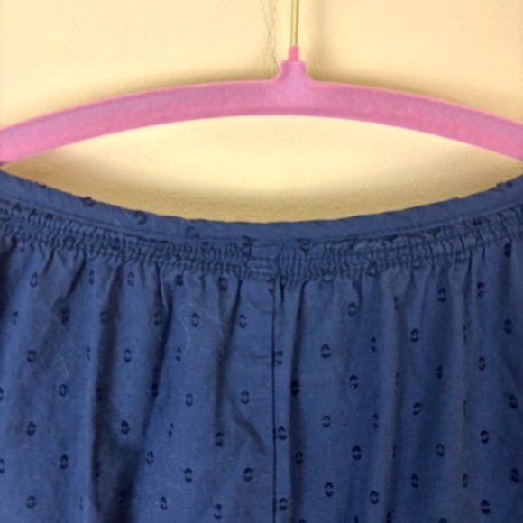 Lane Bryant Dark Blue 100% Cotton Long-Sleeve Flounce Button-Down Top (24) - Picture 8 of 12